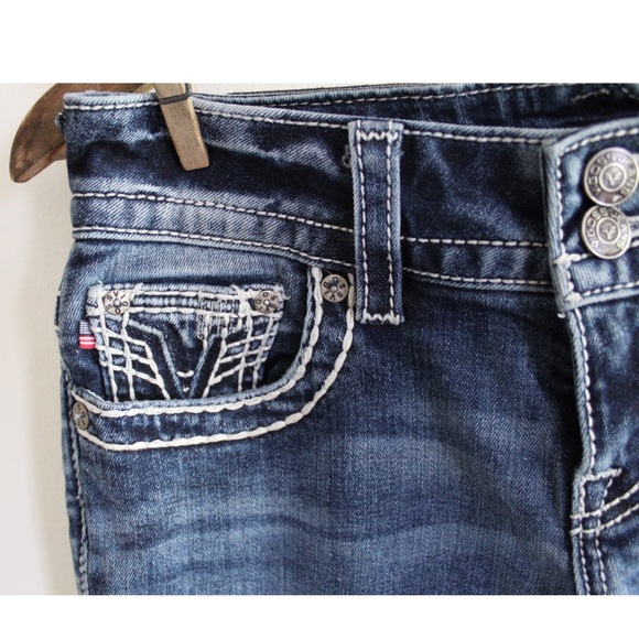 Vigoss Heavily Embellished The Chelsea Skinny Jeans 3 / 4 Preowned - Picture 3 of 12